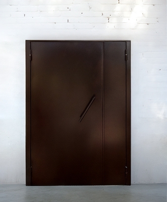 Коричневая стальная дверь